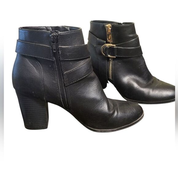 Apt. 9 Dynamic Comfort Advisor Black Block Heel Zip Up Ankle Booties, Size 8.5 - Picture 4 of 13